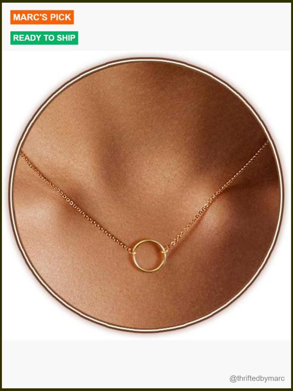 Dainty Heart Pendant Choker Necklace 18k Gold Plated Hypoallergenic Jewelry